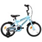 vidaXL Bicicleta para niños 14 pulgadas negro y azul vidaXL Bicicleta para niños 14 pulgadas negro y azul