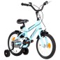 vidaXL Bicicleta para niños 14 pulgadas negro y azul vidaXL Bicicleta para niños 14 pulgadas negro y azul