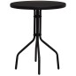 vidaXL Set de mesa y sillas de jardín 3 piezas ratán de PVC negro vidaXL Set de mesa y sillas de jardín 3 piezas ratán de PVC negro