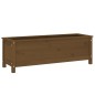 vidaXL Arriate elevado de jardín madera pino marrón miel 119,5x40x39cm vidaXL Arriate elevado de jardín madera pino marrón miel 119,5x40x39cm