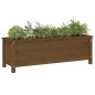 vidaXL Arriate elevado de jardín madera pino marrón miel 119,5x40x39cm vidaXL Arriate elevado de jardín madera pino marrón miel 119,5x40x39cm