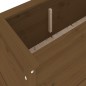 vidaXL Arriate elevado de jardín madera pino marrón miel 119,5x40x39cm vidaXL Arriate elevado de jardín madera pino marrón miel 119,5x40x39cm