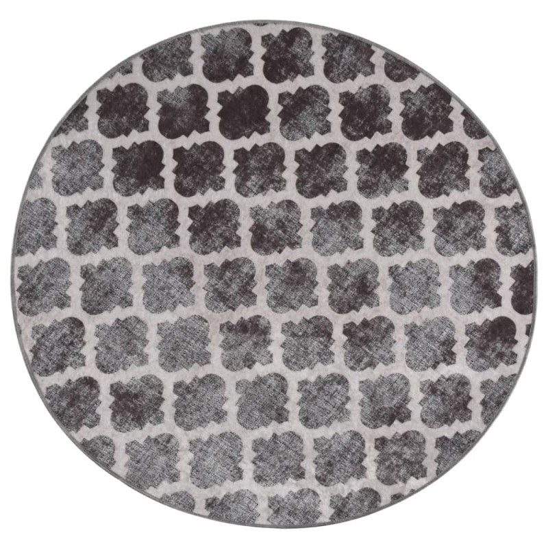 vidaXL Alfombra lavable antideslizante multicolor φ120 cm vidaXL Alfombra lavable antideslizante multicolor φ120 cm