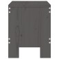 vidaXL Taburetes de jardín 2 uds madera maciza pino gris 40x36x45 cm