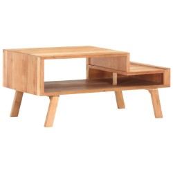 vidaXL Mesa de centro de madera maciza de acacia 100x50x45 cm