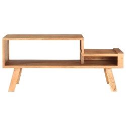 vidaXL Mesa de centro de madera maciza de acacia 100x50x45 cm