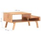 vidaXL Mesa de centro de madera maciza de acacia 100x50x45 cm vidaXL Mesa de centro de madera maciza de acacia 100x50x45 cm