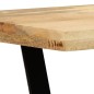 vidaXL Banco de madera maciza de mango 110 cm vidaXL Banco de madera maciza de mango 110 cm