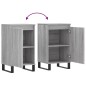 vidaXL Aparadores 2 uds madera de ingeniería gris Sonoma 40x35x70 cm vidaXL Aparadores 2 uds madera de ingeniería gris Sonoma 40x35x70 cm