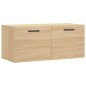 vidaXL Armario de pared madera ingeniería roble Sonoma 80x36,5x35 cm vidaXL Armario de pared madera ingeniería roble Sonoma 80x36,5x35 cm