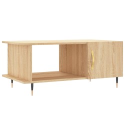 vidaXL Mesa de centro madera contrachapada roble Sonoma 90x50x40 cm