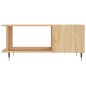 vidaXL Mesa de centro madera contrachapada roble Sonoma 90x50x40 cm vidaXL Mesa de centro madera contrachapada roble Sonoma 90x50x40 cm