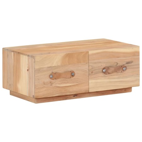 vidaXL Mesa de centro de madera maciza reciclada 90x50x35 cm