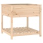 vidaXL Jardinera con estante madera maciza de pino 82,5x82,5x81 cm vidaXL Jardinera con estante madera maciza de pino 82,5x82,5x81 cm