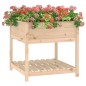 vidaXL Jardinera con estante madera maciza de pino 82,5x82,5x81 cm vidaXL Jardinera con estante madera maciza de pino 82,5x82,5x81 cm