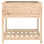 vidaXL Jardinera con estante madera maciza de pino 82,5x82,5x81 cm vidaXL Jardinera con estante madera maciza de pino 82,5x82,5x81 cm