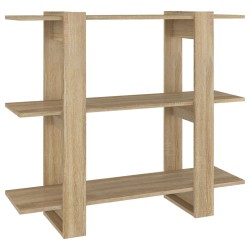 vidaXL Estantería/divisor de espacios color roble Sonoma 100x30x87 cm