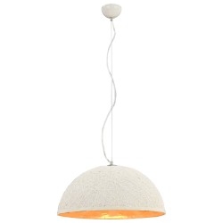 vidaXL Lámpara colgante blanco y dorado E27 Ø50 cm