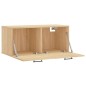 vidaXL Armario de pared madera ingeniería roble Sonoma 80x36,5x35 cm vidaXL Armario de pared madera ingeniería roble Sonoma 80x36,5x35 cm