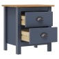 vidaXL Mesitas de noche Hill 2 uds madera de pino gris 46x35x49,5 cm vidaXL Mesitas de noche Hill 2 uds madera de pino gris 46x35x49,5 cm
