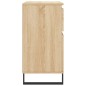 vidaXL Aparador de madera contrachapada roble Sonoma 60x35x70 cm
