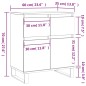 vidaXL Aparador de madera contrachapada roble Sonoma 60x35x70 cm