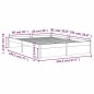 vidaXL Estructura de cama madera maciza marrón miel 140x190 cm vidaXL Estructura de cama madera maciza marrón miel 140x190 cm