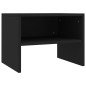 vidaXL Mesitas de noche 2 uds madera contrachapada negro 40x30x30 cm vidaXL Mesitas de noche 2 uds madera contrachapada negro 40x30x30 cm