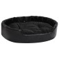 vidaXL Cama para perros felpa y cuero sintético negra 90x79x20 cm vidaXL Cama para perros felpa y cuero sintético negra 90x79x20 cm