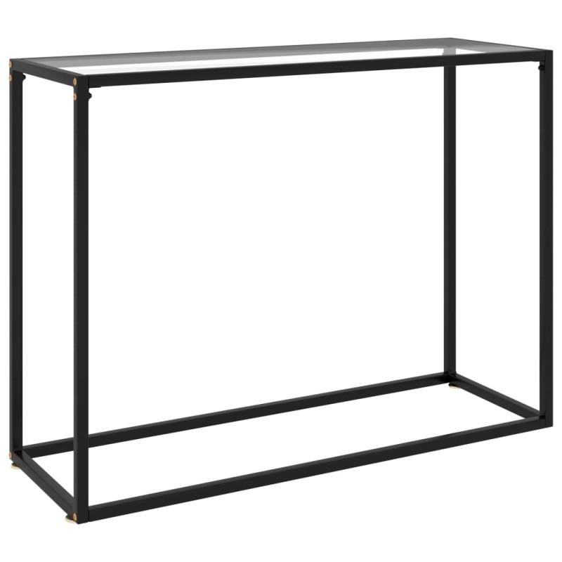 vidaXL Mesa consola vidrio templado transparente 100x35x75 cm vidaXL Mesa consola vidrio templado transparente 100x35x75 cm