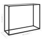 vidaXL Mesa consola vidrio templado transparente 100x35x75 cm vidaXL Mesa consola vidrio templado transparente 100x35x75 cm