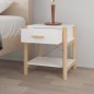 vidaXL Mesita de noche madera contrachapada blanca 42x38x45 cm vidaXL Mesita de noche madera contrachapada blanca 42x38x45 cm