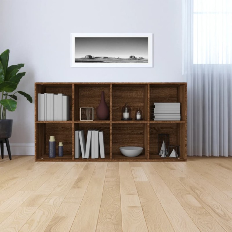 vidaXL Estantería/Aparador contrachapada marrón roble 66x30x130 cm vidaXL Estantería/Aparador contrachapada marrón roble 66x30x130 cm
