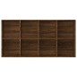 vidaXL Estantería/Aparador contrachapada marrón roble 66x30x130 cm vidaXL Estantería/Aparador contrachapada marrón roble 66x30x130 cm