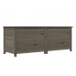 vidaXL Baúl para cojines madera de abeto maciza antracita 150x50x56 cm vidaXL Baúl para cojines madera de abeto maciza antracita 150x50x56 cm