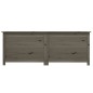vidaXL Baúl para cojines madera de abeto maciza antracita 150x50x56 cm vidaXL Baúl para cojines madera de abeto maciza antracita 150x50x56 cm
