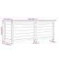 vidaXL Baúl para cojines madera de abeto maciza antracita 150x50x56 cm vidaXL Baúl para cojines madera de abeto maciza antracita 150x50x56 cm
