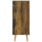 vidaXL Aparador de madera de ingeniería roble ahumado 90x30x72 cm vidaXL Aparador de madera de ingeniería roble ahumado 90x30x72 cm