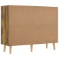 vidaXL Aparador de madera de ingeniería roble ahumado 90x30x72 cm vidaXL Aparador de madera de ingeniería roble ahumado 90x30x72 cm