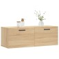 vidaXL Armario de pared madera ingeniería roble Sonoma 100x36,5x35 cm vidaXL Armario de pared madera ingeniería roble Sonoma 100x36,5x35 cm
