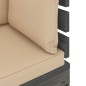 vidaXL Sofá de palets de jardín 4 plazas y cojines madera maciza pino vidaXL Sofá de palets de jardín 4 plazas y cojines madera maciza pino