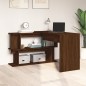 vidaXL Escritorio esquina madera contrachapada color roble 200x50x76cm vidaXL Escritorio esquina madera contrachapada color roble 200x50x76cm