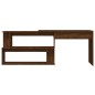 vidaXL Escritorio esquina madera contrachapada color roble 200x50x76cm vidaXL Escritorio esquina madera contrachapada color roble 200x50x76cm