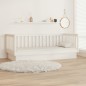 vidaXL Sofá cama madera maciza de pino blanco 90x200 cm