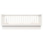 vidaXL Sofá cama madera maciza de pino blanco 90x200 cm