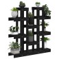 vidaXL Soporte para plantas madera maciza pino negro 104,5x25x109,5 cm