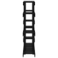 vidaXL Soporte para plantas madera maciza pino negro 104,5x25x109,5 cm