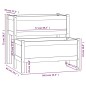 vidaXL Jardinera de madera maciza de pino 84,5x84x75 cm vidaXL Jardinera de madera maciza de pino 84,5x84x75 cm
