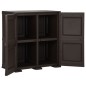 vidaXL Armario de plástico diseño de madera marrón 79x43x85,5 cm vidaXL Armario de plástico diseño de madera marrón 79x43x85,5 cm