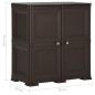 vidaXL Armario de plástico diseño de madera marrón 79x43x85,5 cm vidaXL Armario de plástico diseño de madera marrón 79x43x85,5 cm